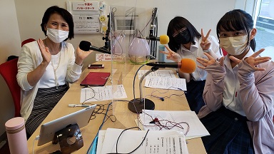 瀬戸地域のコミュニティラジオ局の番組に生出演